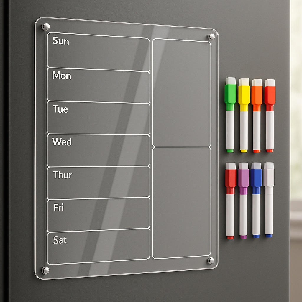 Magnetic Planner and Menu Board