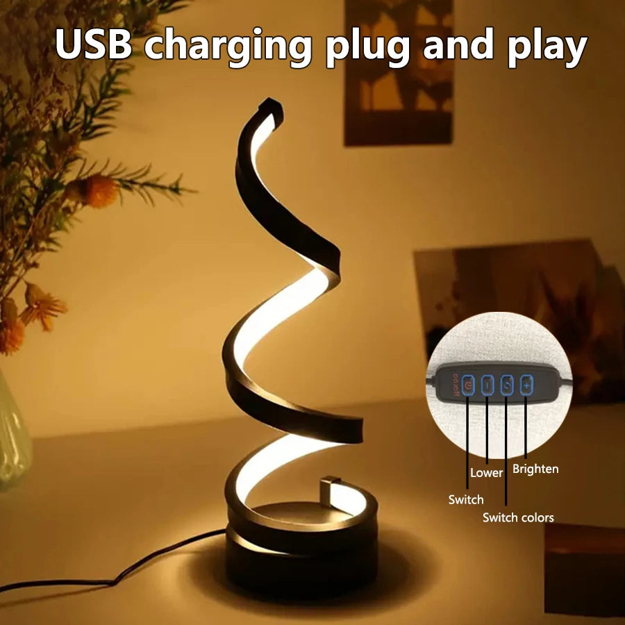 Winding Desk Lamp